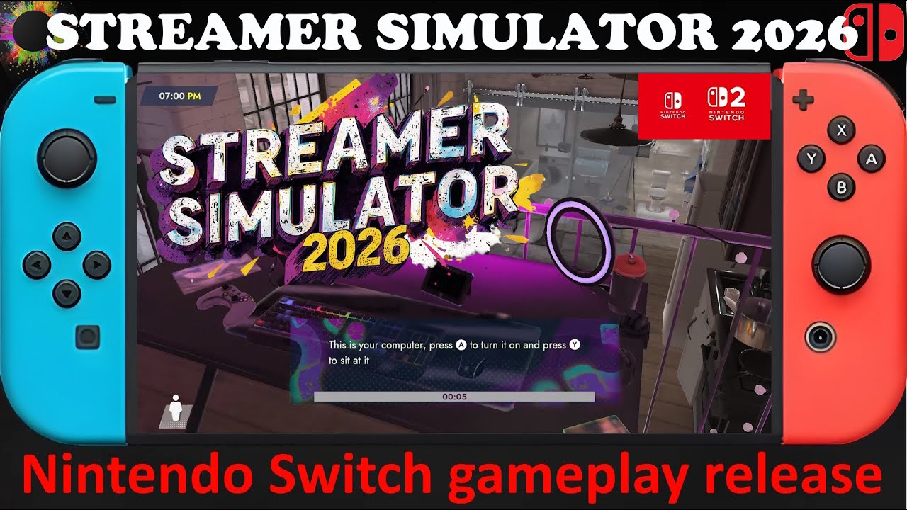 STREAMER SIMULATOR 2026 - Nintendo Switch / Switch 2 Compatible gameplay release