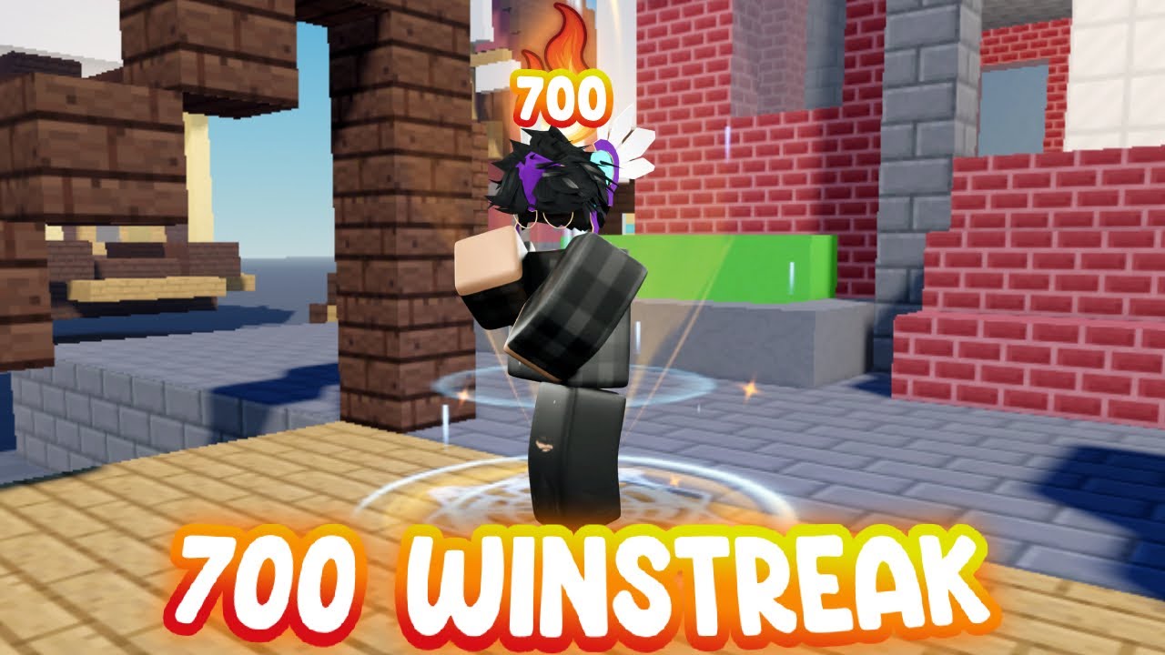 I Hit a 700 WINSTREAK in Duels | Roblox BedWars