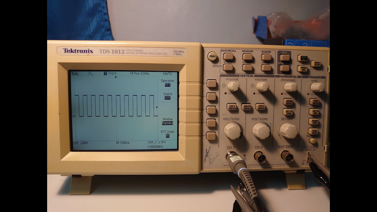 Unpacking Tektronix TDS1012 Oscilloscope