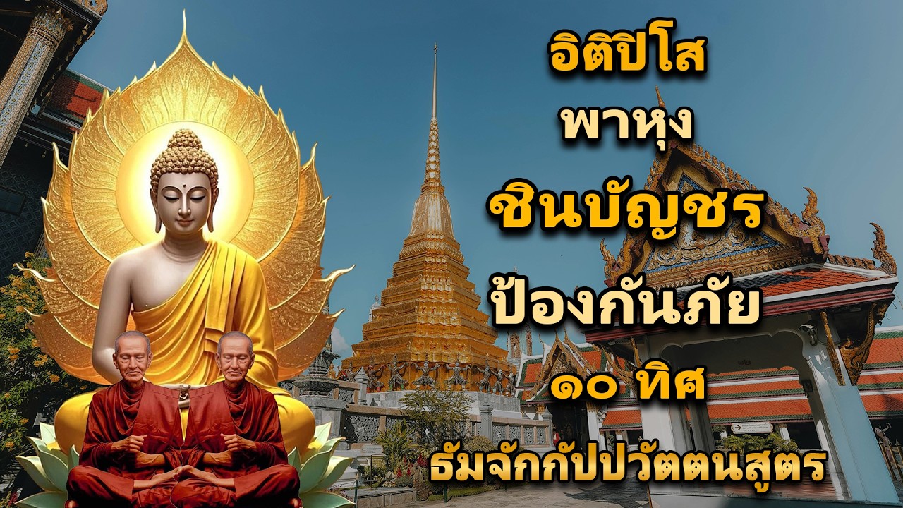อิติปิโส พาหุง ชินบัญชร ป้องกันภัย ๑๐ ทิศ I มหาเมตตาใหญ่ ยอดพระกัณฑ์ไตรปิฎก ธัมจักกัปปวัตตนสูตร