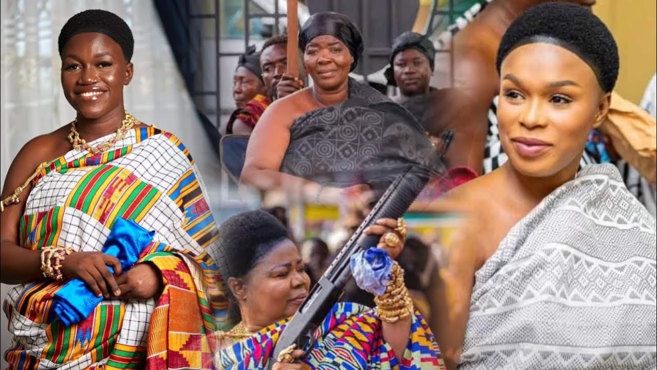 HOT🔥! QUEENMOTHERS IN ADOWA DANCE COMPETITION AT MAMPONHENE FINAL FUNERAL RITES