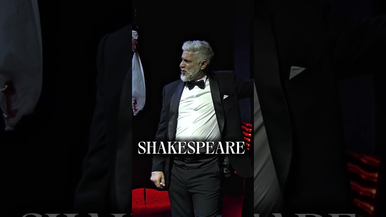 Steven Berkoff | SHAKESPEARE 🔥 Avtor priredbe in igralec Sebastian Cavazza #theatre #shakespeare
