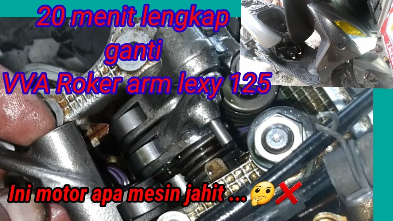 YAMAHA LEXI 125 || CARA GANTI ||  PELATUK KLEP LEXI || membuat suara mesin lebih lembut