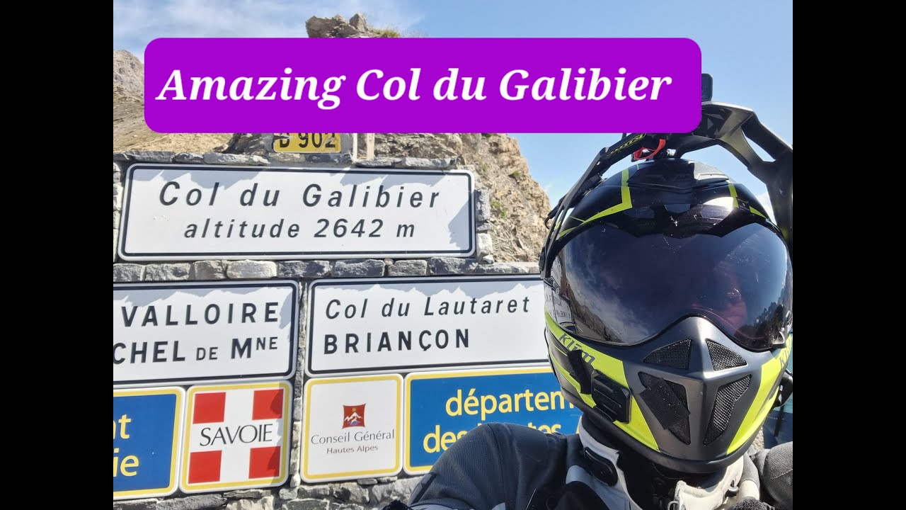 BMW R1250GS up Col du Telegraphe and the AMAZING Col du Galibier in the French Alps.