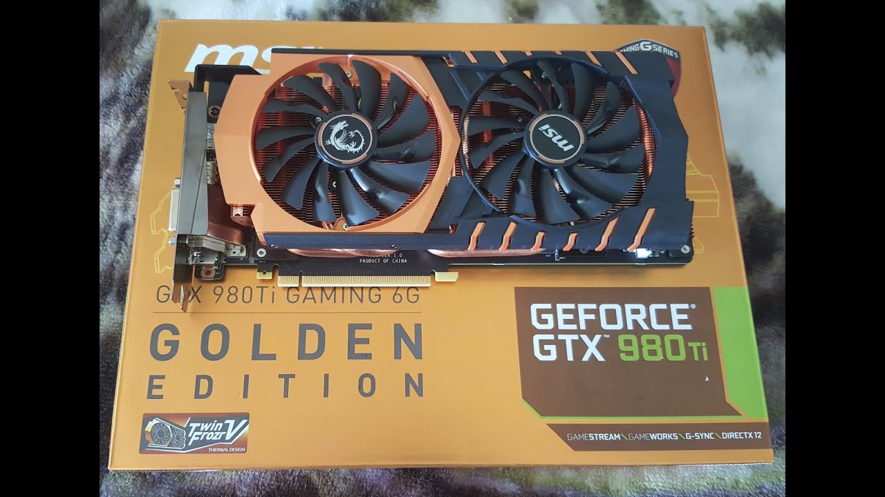 MSI GTX 980 Ti Golden Edition | Silent Unboxing