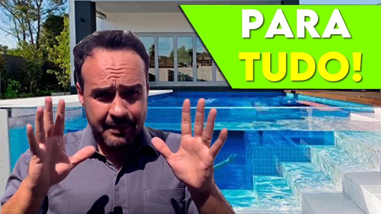 VIDRO DE PISCINA 95% desistem ou decepcionam