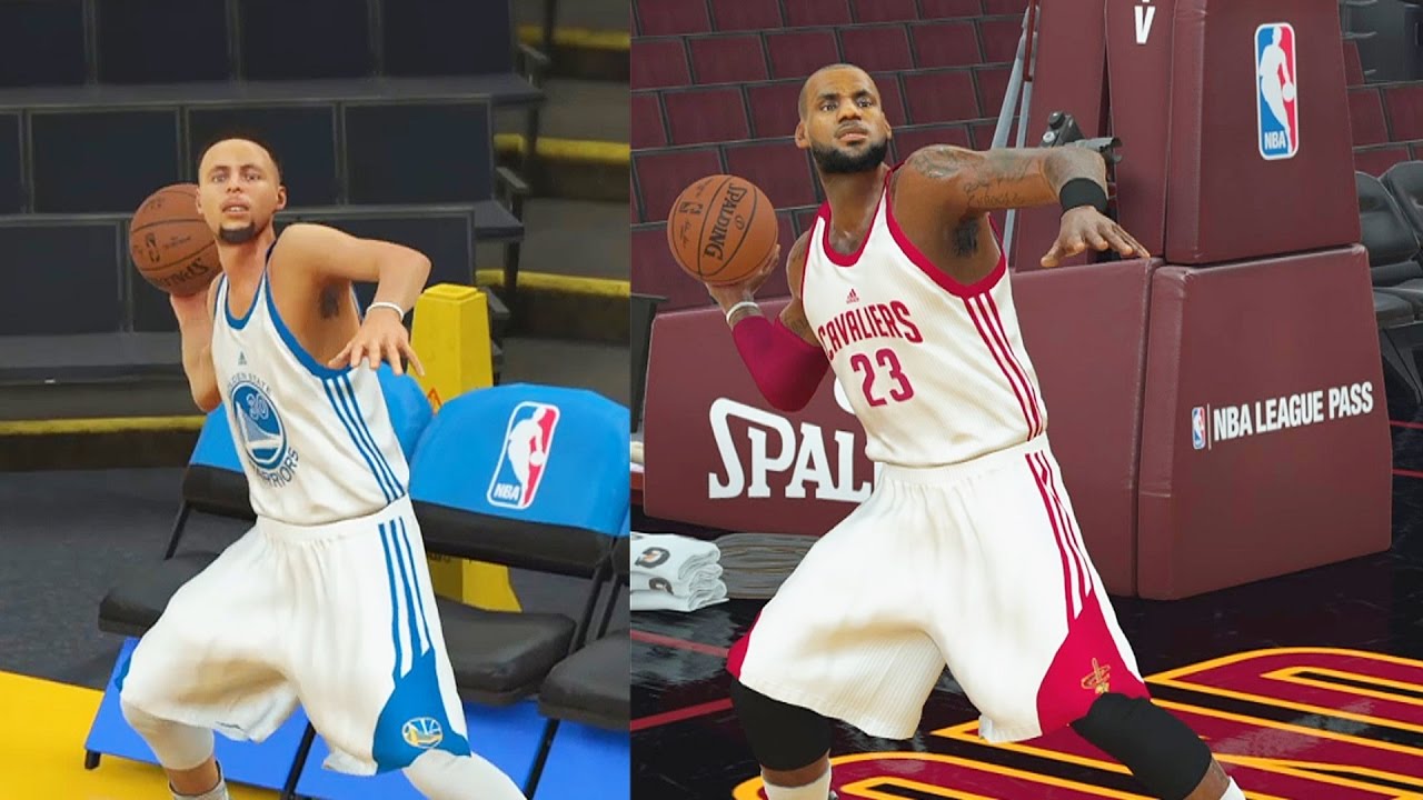Who Can Make a Full Court Shot First in the NBA? Stephen Curry vs LeBron James! NBA 2K18 Gameplay