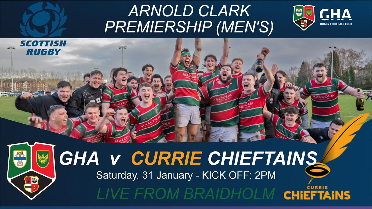 GHA v Currie Chieftains 1st half.