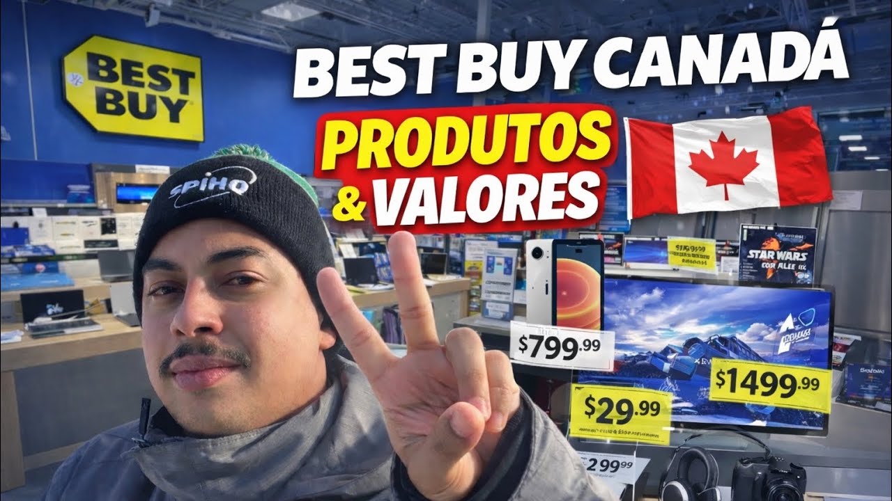 Preços de eletrônicos no Canadá 2026 | Tour na BEST BUY 🇨🇦