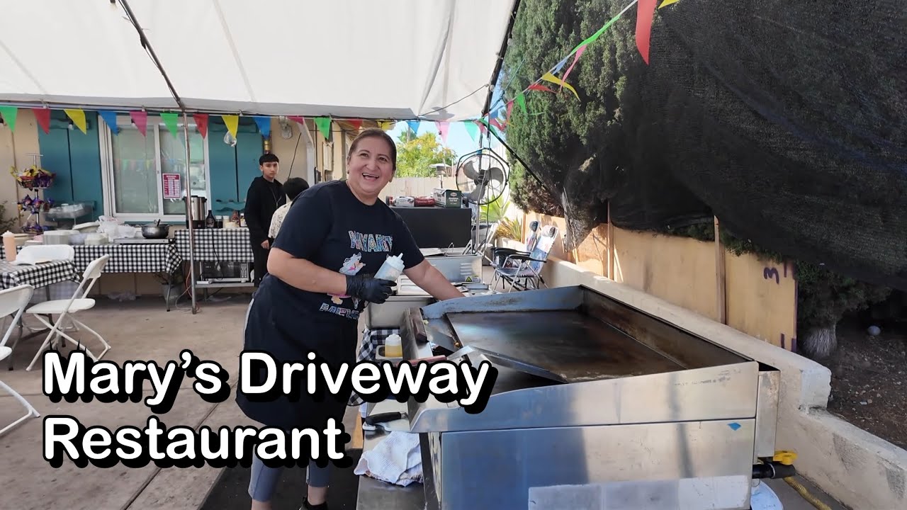 Street Food in Escondido, California - Mary’s Driveway Restaurant 