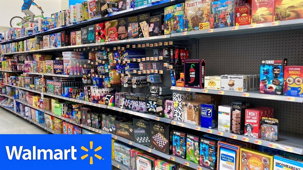 WALMART GAMES BOARD GAMES PARTY GAMES GAME SHOP WITH ME SHOPPING STORE WALK THROUGH