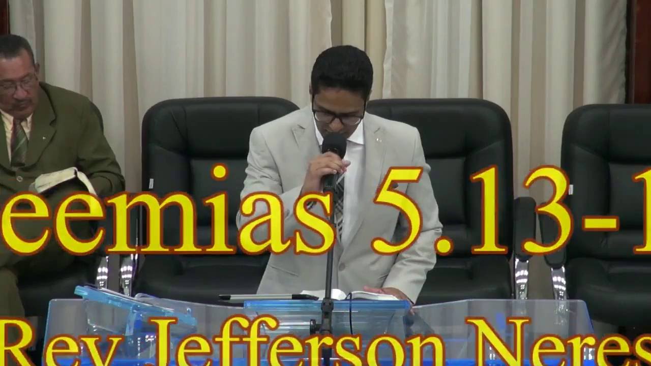 Culto Solene - Neemias 5. 13 - 19 - Rev Jefferson Neres
