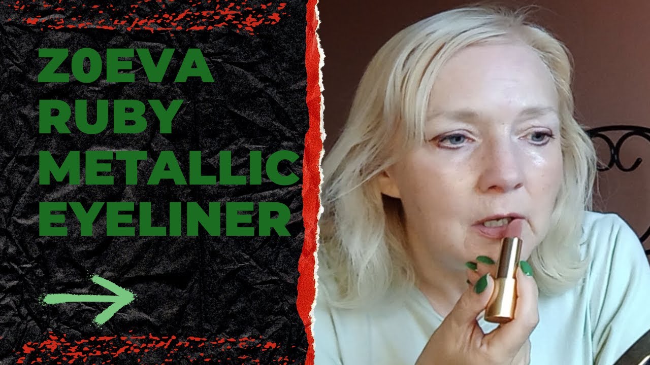 Trying Out Zoeva Ruby Metallic Eyeliner At 50: Experimentation And Glamour