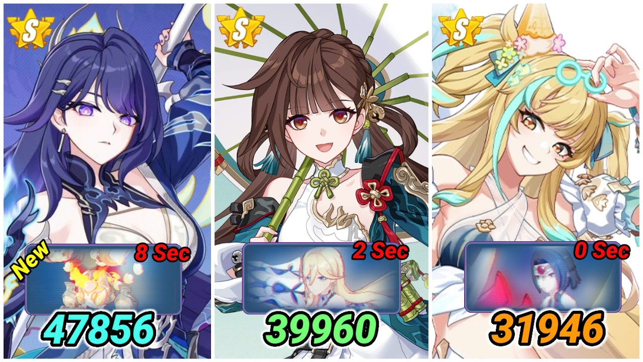 MA EX: SSS Rice Cake (47856), SSS BKE (39960), DXY (31946) - Honkai Impact 3rd 8.7 (Week 1)