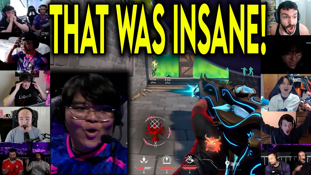 Valorant Streamers React To PRX Invy & Something CRAZY 2v5 CLUTCH Against NRG In Masters Santiago
