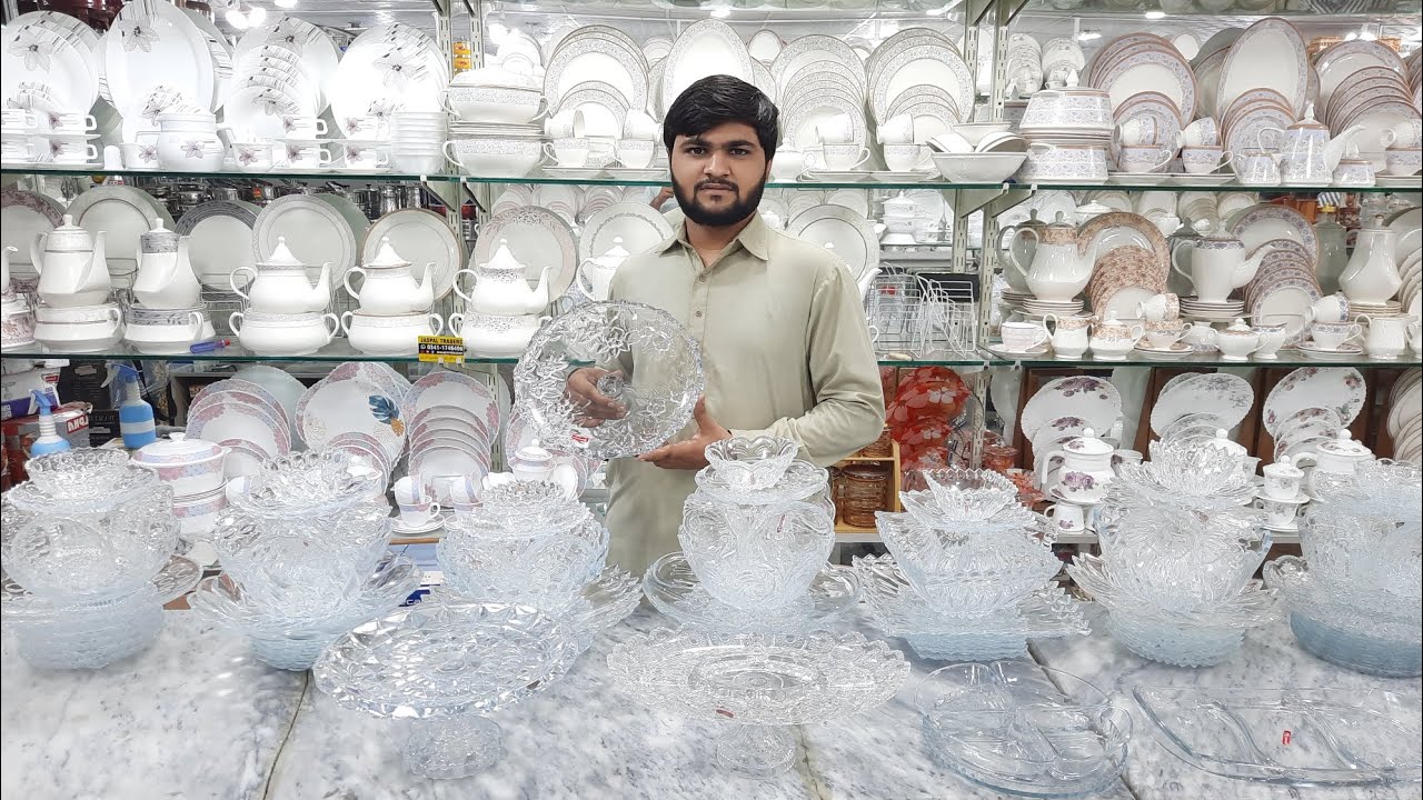 Glassware Cake Set - Custard Set - Ice Cream Set | Imported Glassware Crockery in Pakistan