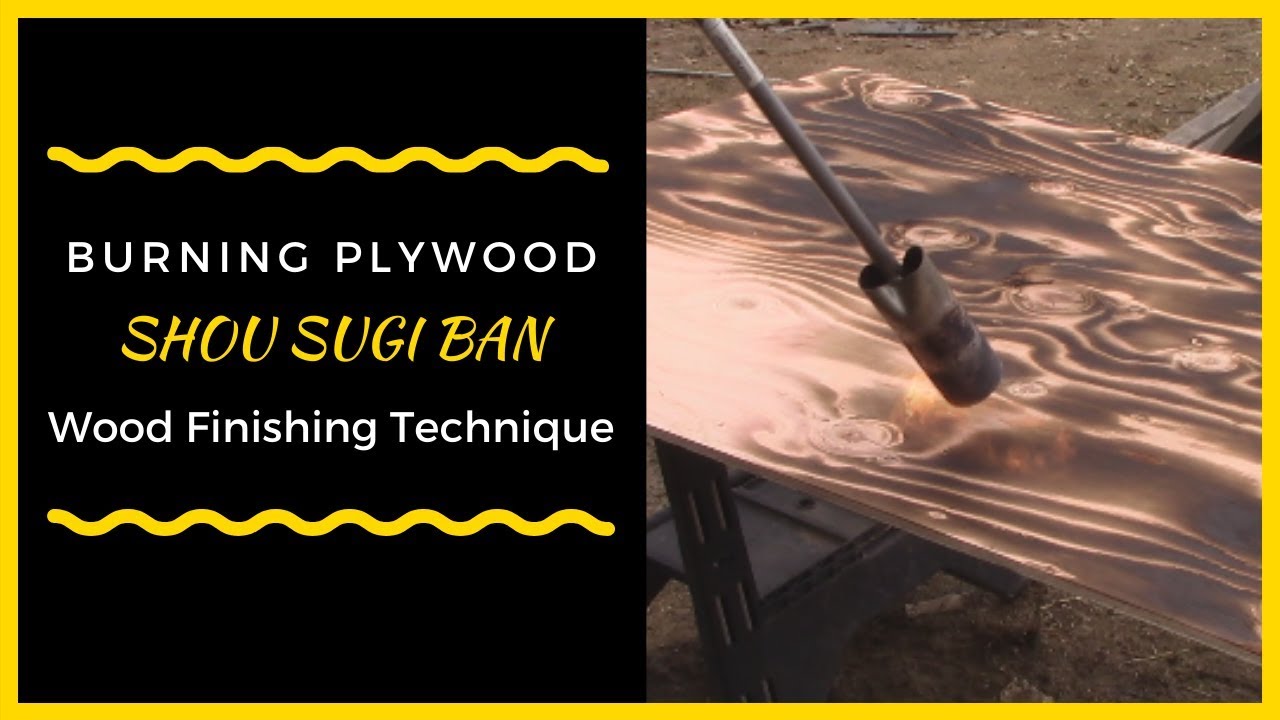 Техника выжигания по дереву Shou Sugi Ban своими руками на фанере