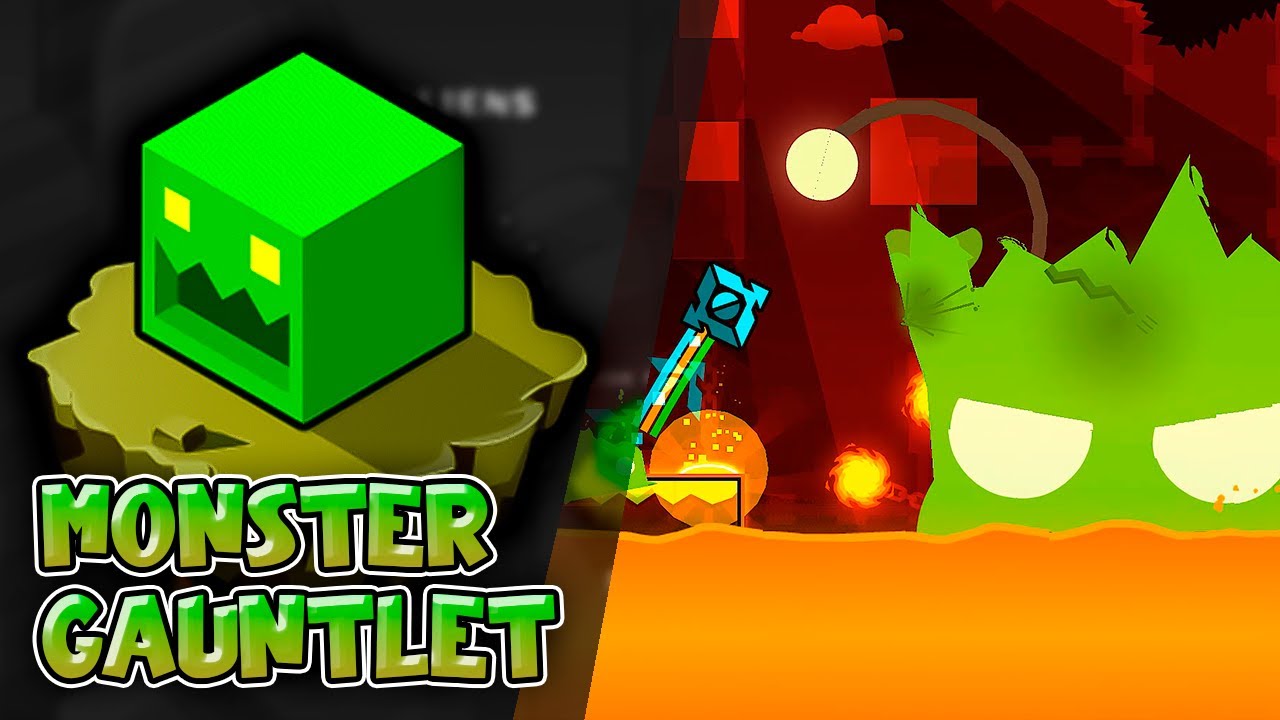 “Monster Gauntlet” Complete (All Coins) – Geometry Dash