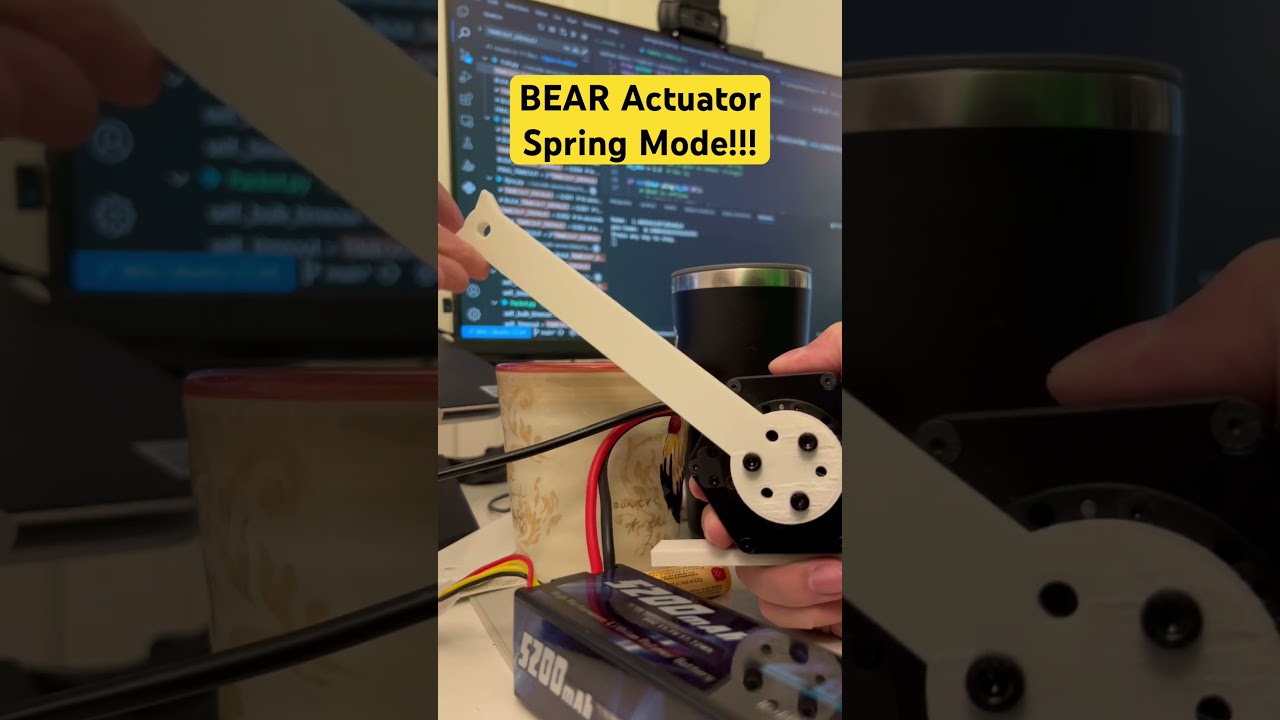 BEAR Robot Actuator in Spring Mode