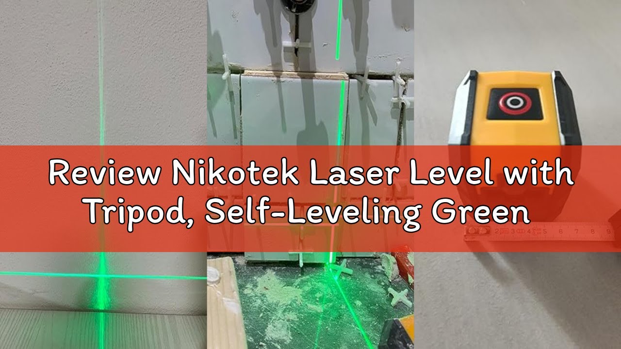 Review Nikotek Laser Level with Tripod, Self-Leveling Green Beam Horizontal and Vertical Cross-Line