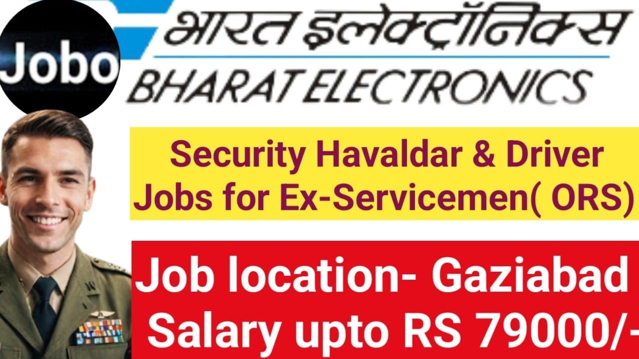 EX Servicemen Jobs in Gaziabad with Havaldar Security and Driver Vacancy for 79000 Salary?