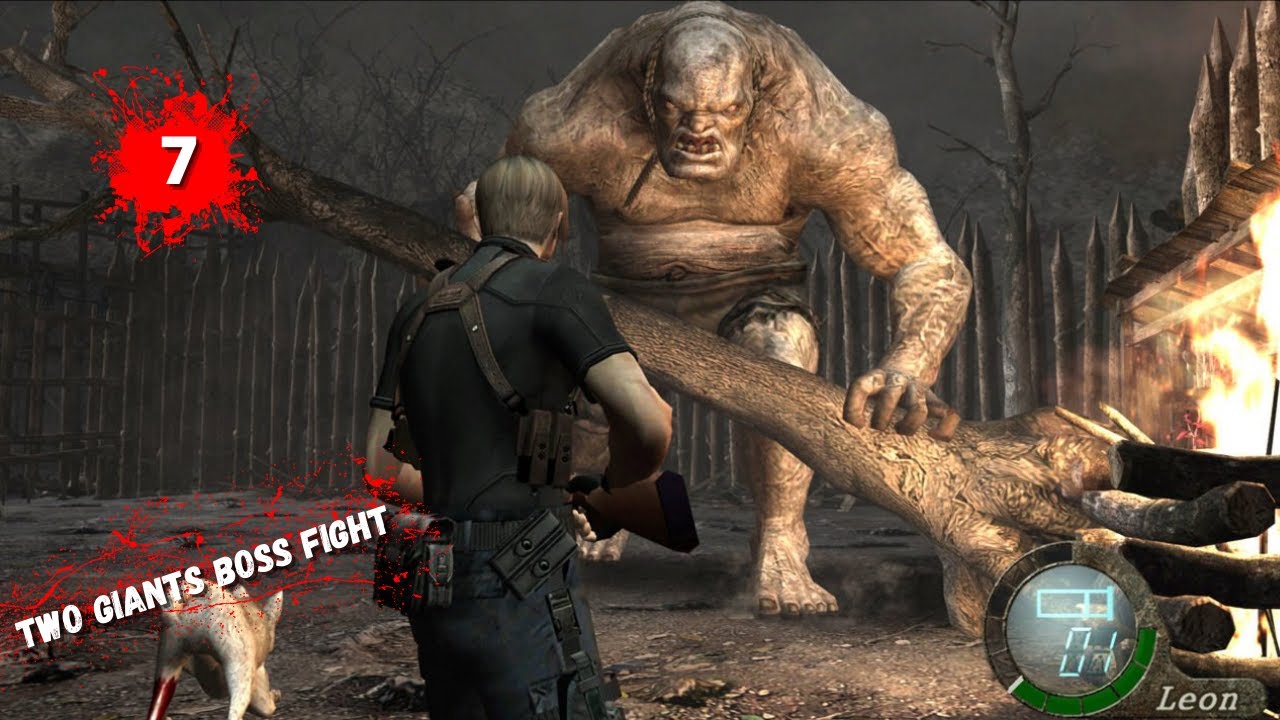 Resident Evil 4 UHD - Rising of Evil MOD - Part 7 _  Two Giants Boss Fight
