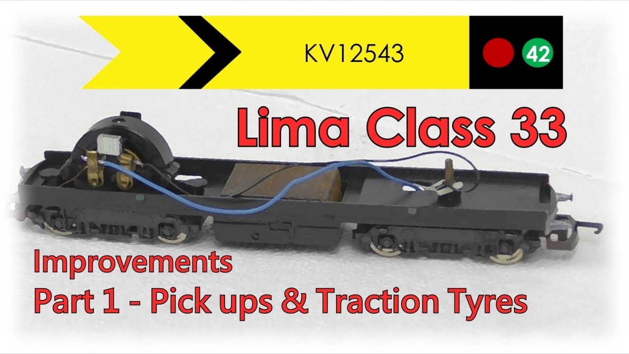 Lima Class 33 - Fitting extra pickups and new traction tyres