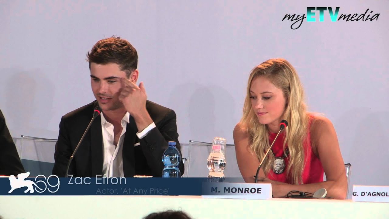 Zac Efron Interview At Any Price (69th Venice Film Festival)