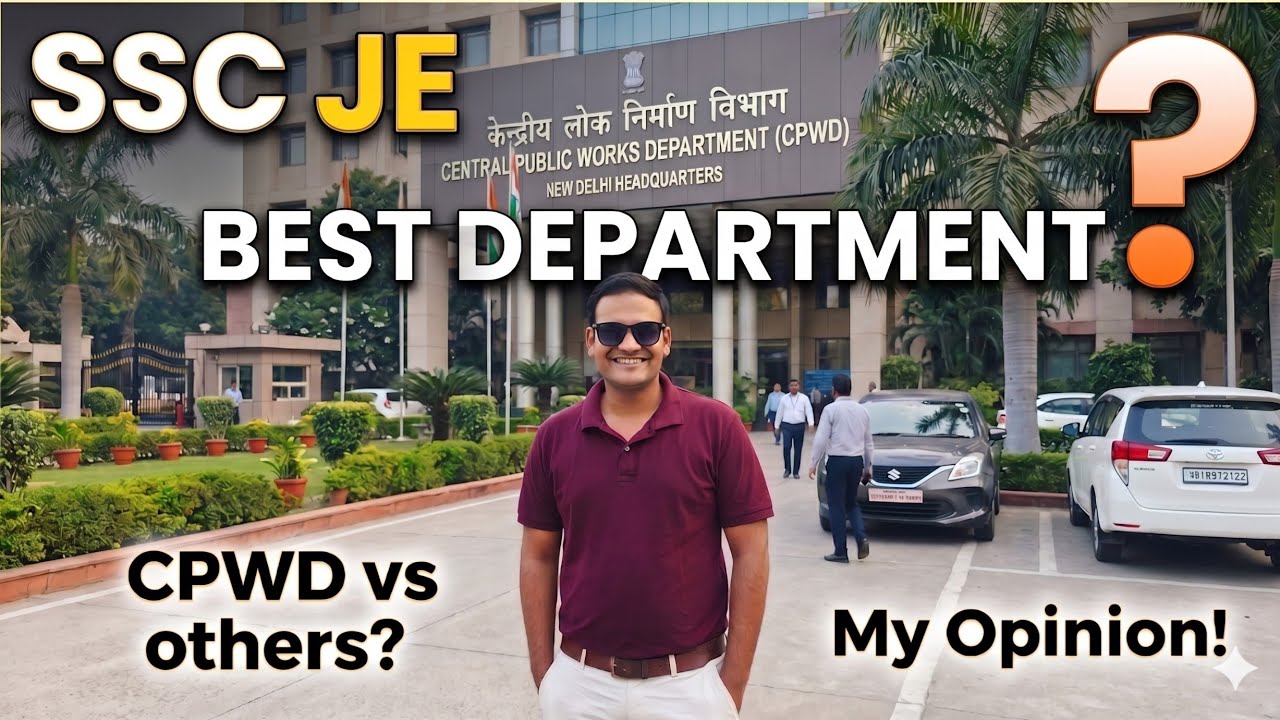 🛑 SSC JE best department| CPWD,MES BRO #sscje
