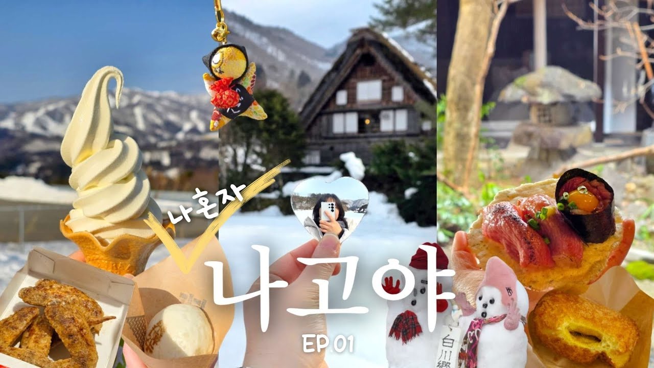 나혼자 나고야 🇯🇵 EP.01｜다카야마·시라카와고 1일 버스 투어 (히츠마부시, 히다규 찐빵, 히다규 초밥, 카레빵, 사루보보, 테바사키)