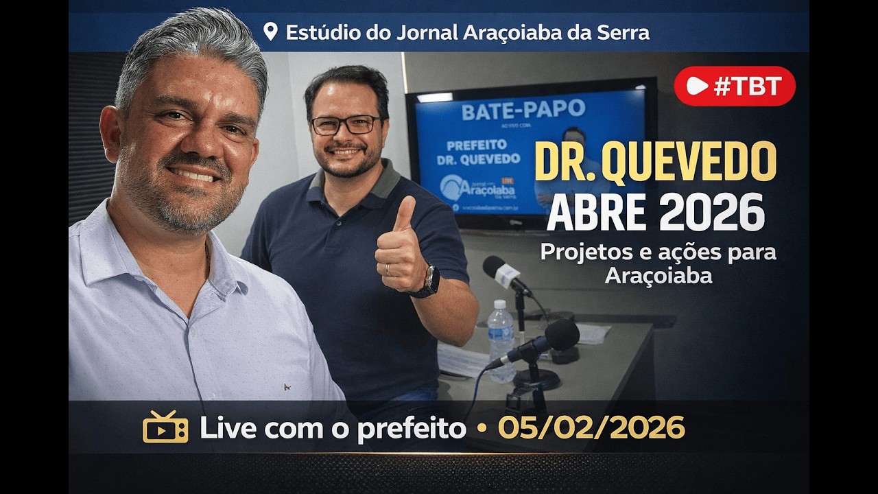 📺 #TBT da live com o prefeito Dr. Quevedo – 05/02/2026
