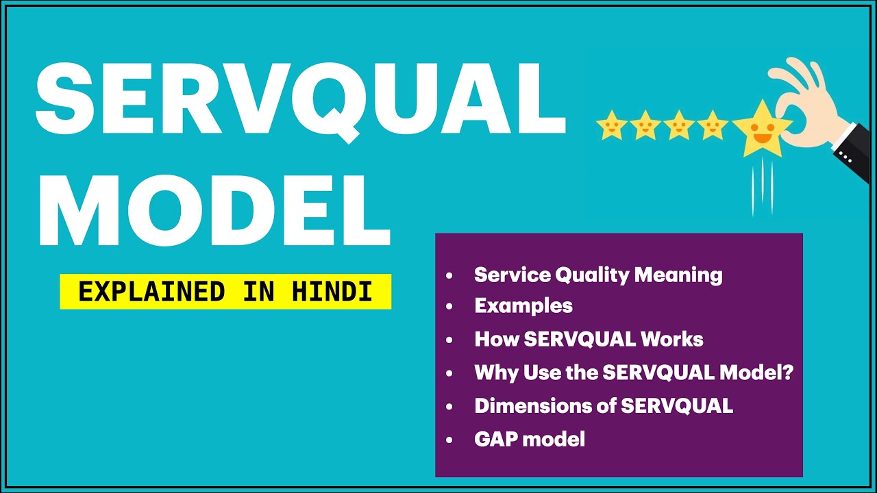 SERVQUAL MODEL EXPLAINED in Hindi | Meaning, Examples, Use, Application, Dimensions, GAP Model | ppt