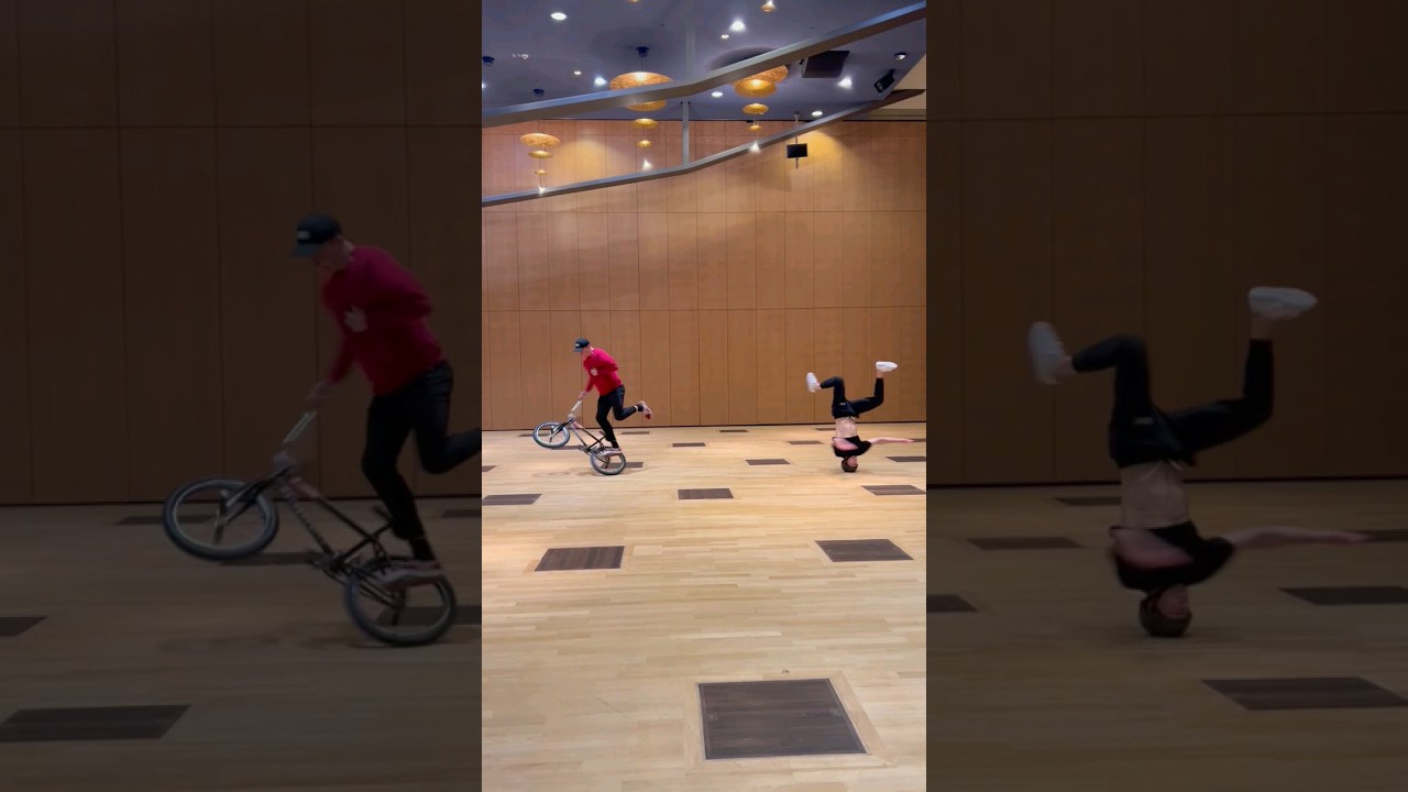 Perfect match with @timhofel 🤩🚲🌪 #bmx #headspin #acro #acrobatics #showact