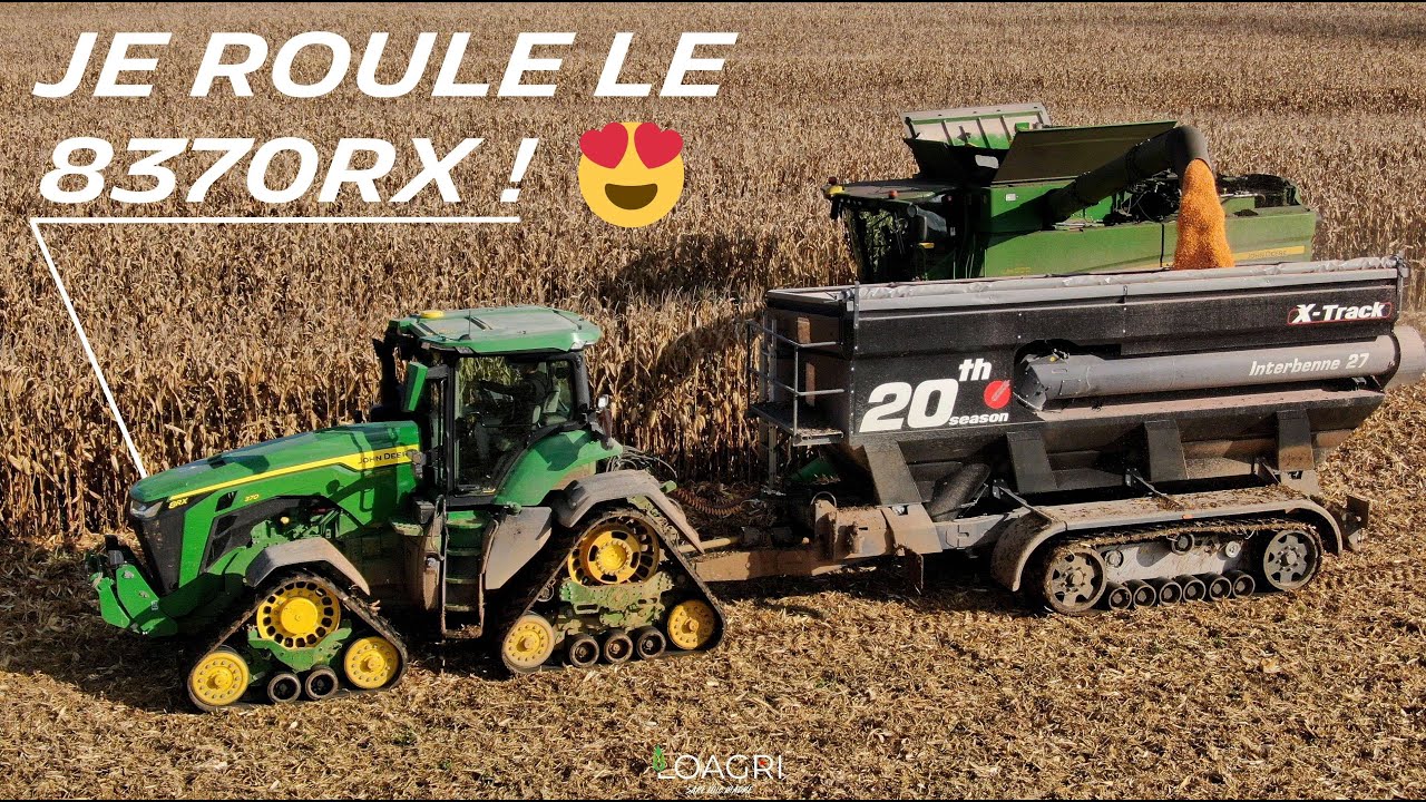 🤠🚀Je CONDUIS le 8RX au TRANSBO : 100% CHENILLES | Chez TONIO au Maïs Grain ! 😍🌽