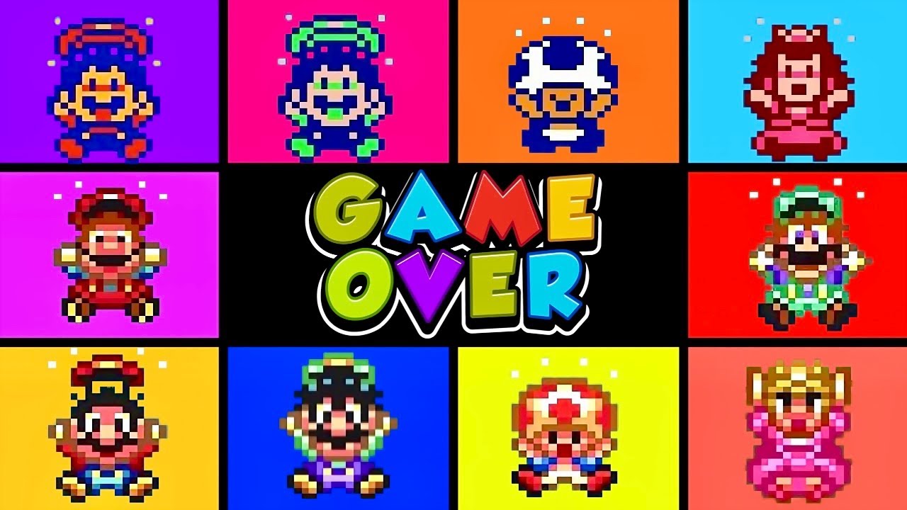 All Super Mario Bros. 2 GAME OVER Screens [Hacks + Official]