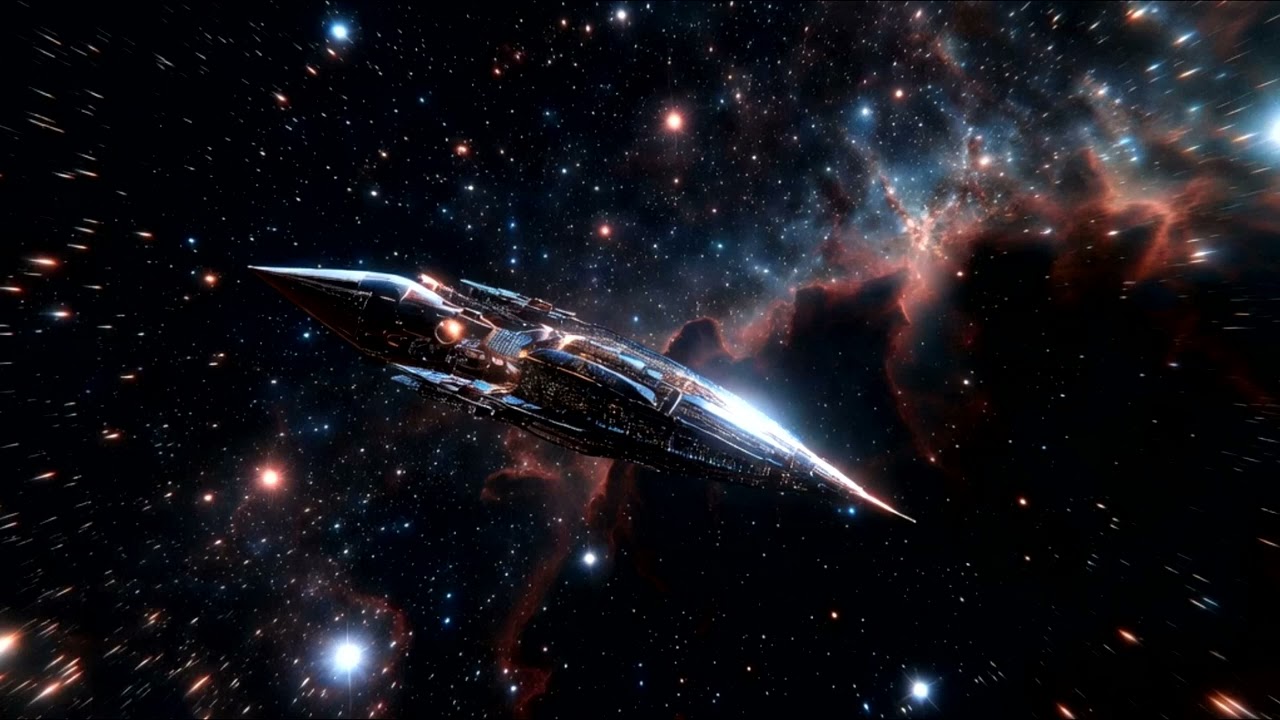 Deep Space Scout. Starship. Ambient Drone.