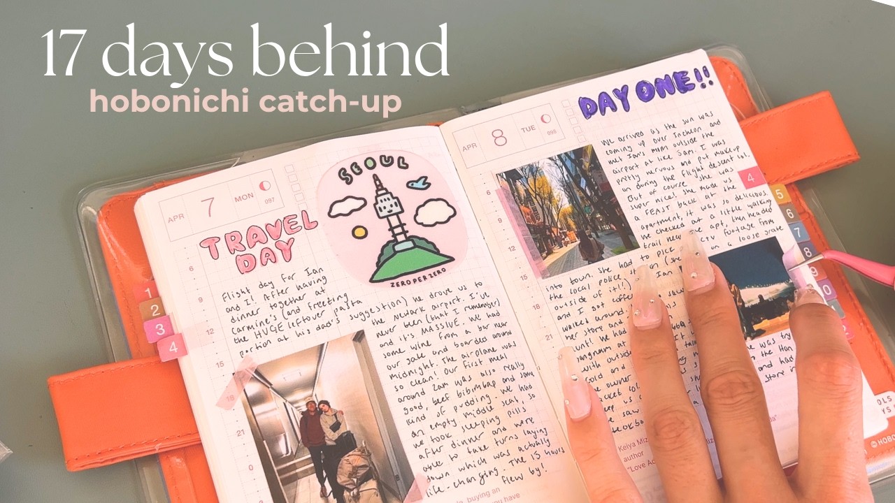 how i journal when i fall behind | seoul travel journal ✈ 🇰🇷