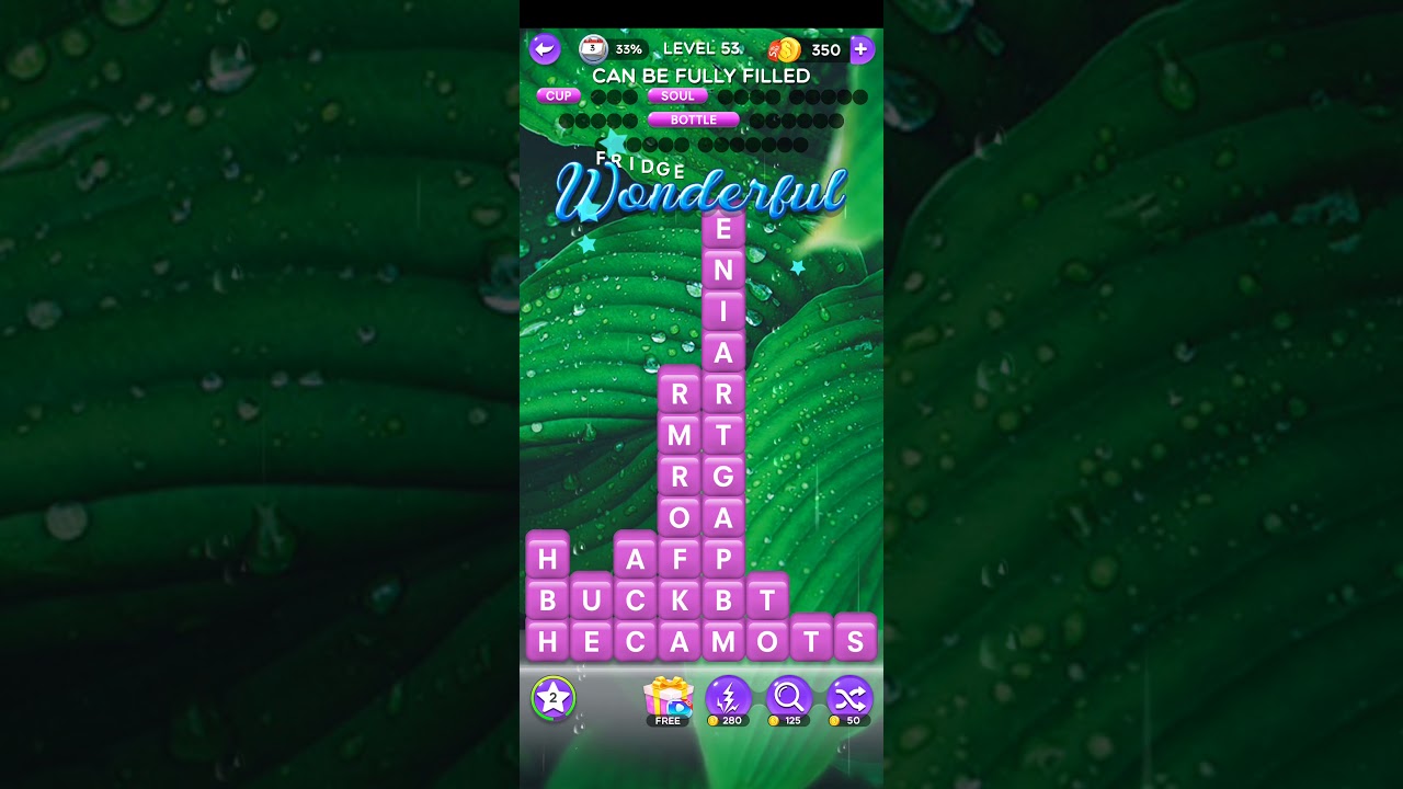 Word Crush Level 53 | Word Crush Can Be Fully Filled
