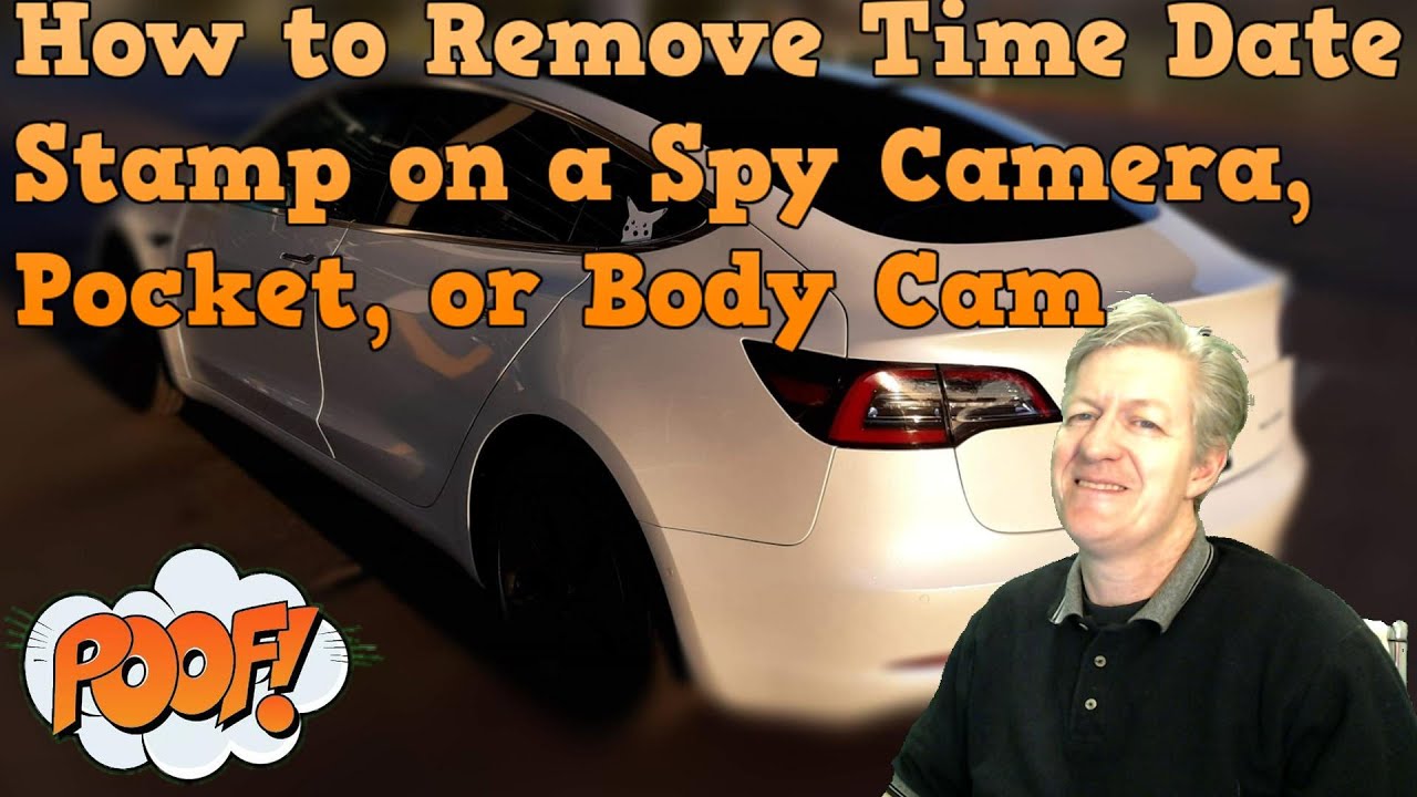 How to Remove Time Date Stamp on a Spy Camera, Pocket, Body, or Nanny Cam