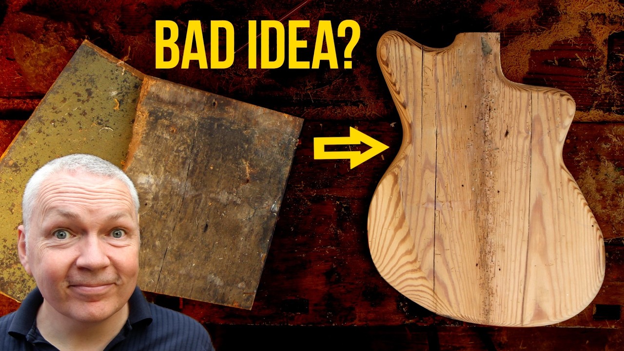 Building a Unique Guitar Body from Ancient Wood