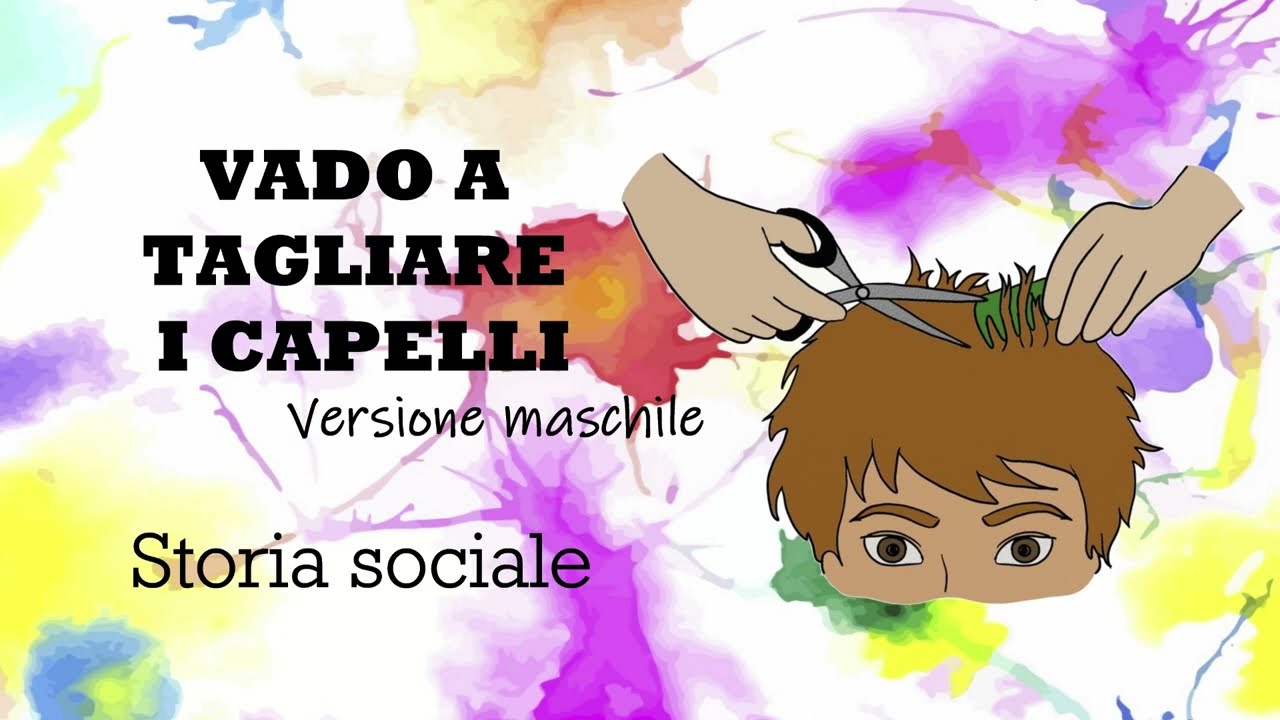 Storia sociale  - Vado a tagliare i capelli   (versione maschile)