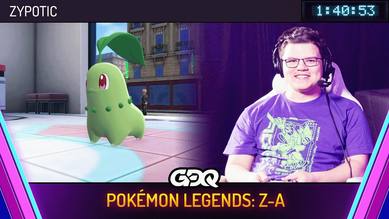 Pok&eacute;mon Legends: Z-A by zypotic in 1:40:53 - Awesome Games Done Quick 2026