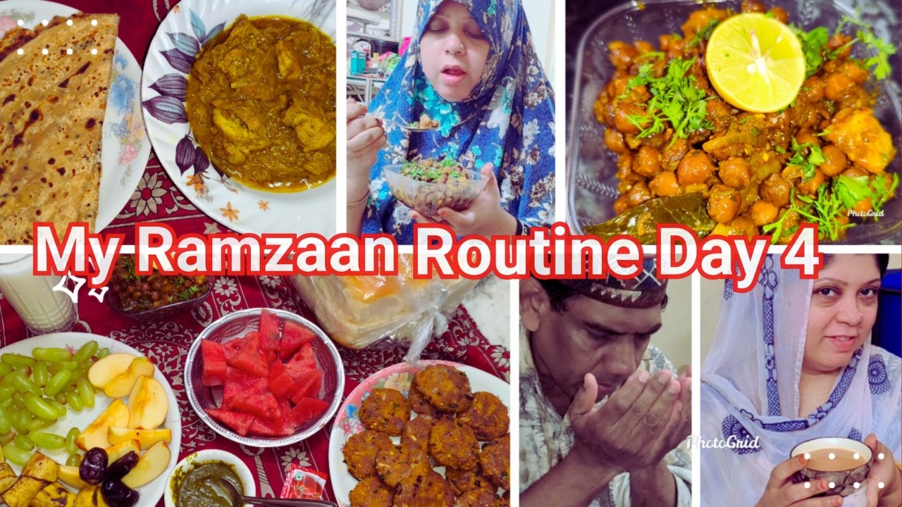 My Ramzan Routine Day 4 | Tasty😋 Chana Masala| Sehri To Iftaar Full Vlog ❤