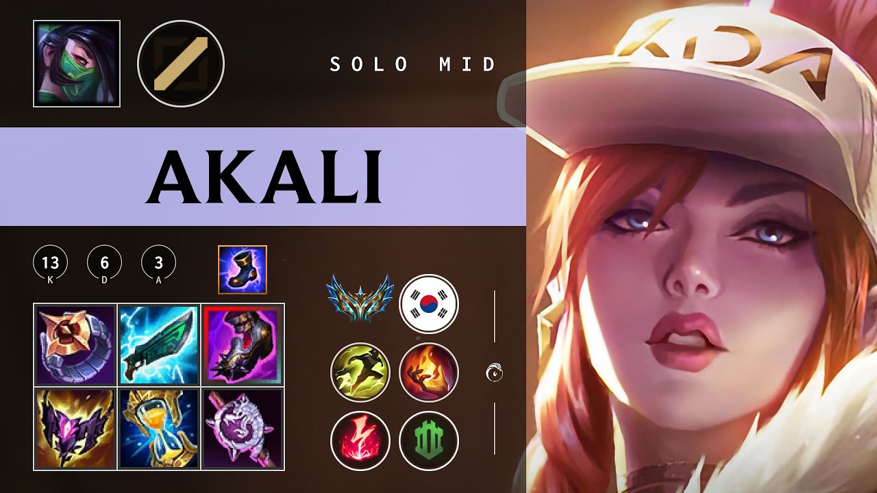 Akali Mid vs Aurelion Sol - KR Challenger Patch 26.04