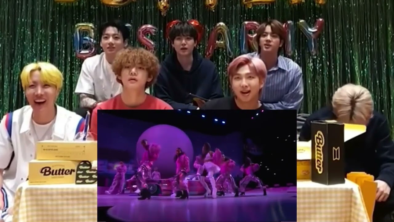 Bts react to 7 rings live