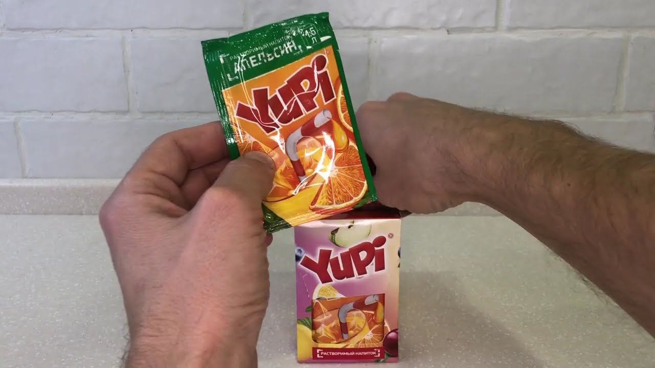 YUPI Растворимый напиток Юпи Апельсин (коробка 24 шт по 15 гр) Канди Клаб