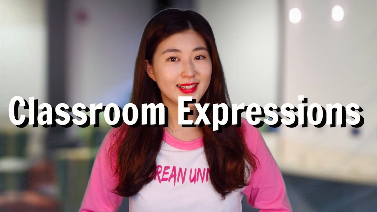 Korean Classroom Expressions You Must Know (교실 필수 용어)