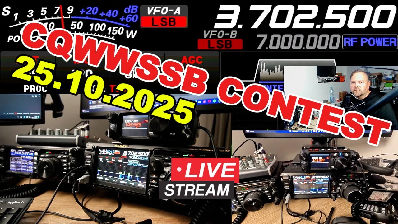 CQ WW SSB Contest 2025 LIVE 🔴 | Największe zawody krótkofalarskie na świecie! | 25-26.10.2025