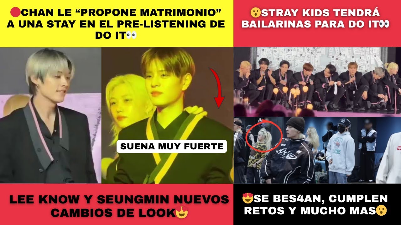 🔴CHAN LE “PROPONE MATRIMONIO” A UNA STAY😱SKZ CON BAILARINAS?🔥FELIX LE P3GÓ A SEUNGMIN Y ESTO PASÓ😂