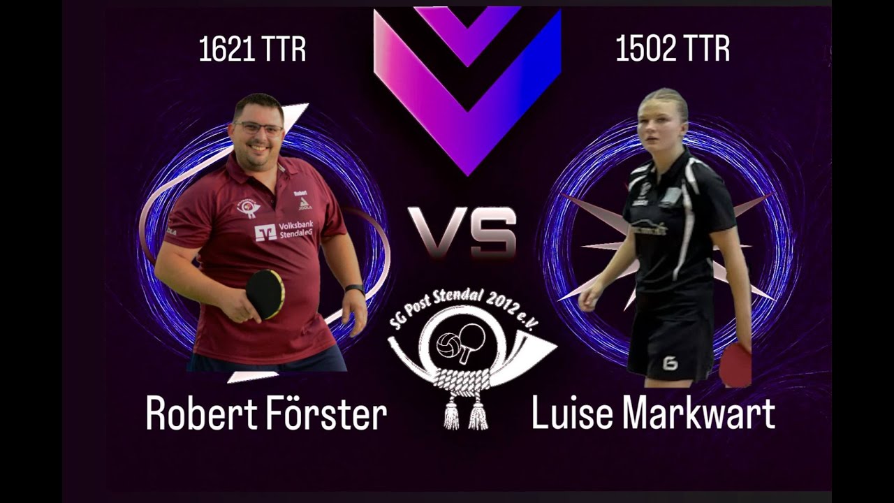BL MD/Altmark🏓| Luise Markwart (1502 TTR) : Robert Förster (1621 TTR)